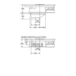 Bếp Từ Kết Hợp Hút Mùi Bosch PXX875D34E Serie 8