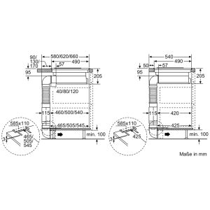 Bếp Từ Kết Hợp Hút Mùi Bosch PXX875D34E Serie 8