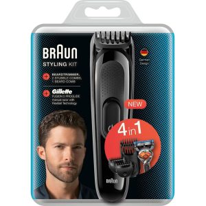 Tông Đơ Cắt Tóc Cạo Râu Braun Styling Kit SK3000 4 in 1