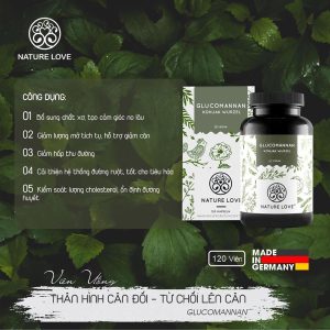 Viên Nang Giảm Cân Nature Love Glucomannan 120 Viên