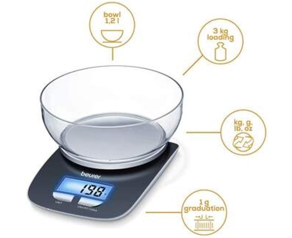 Cân Thực Phẩm Beurer KS25 Digital Kitchen Scales