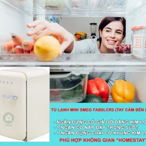 TỦ LẠNH MINI SMEG FAB5LCR3 màu kem