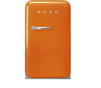 TỦ LẠNH MINI SMEG FAB5ROR3 màu cam tay cầm bên trái