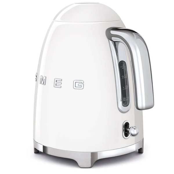 ẤM ĐUN NƯỚC SMEG KLF03WHEU từ Đức với lõi lọc cặn tiên tiến, màu trắng pastel