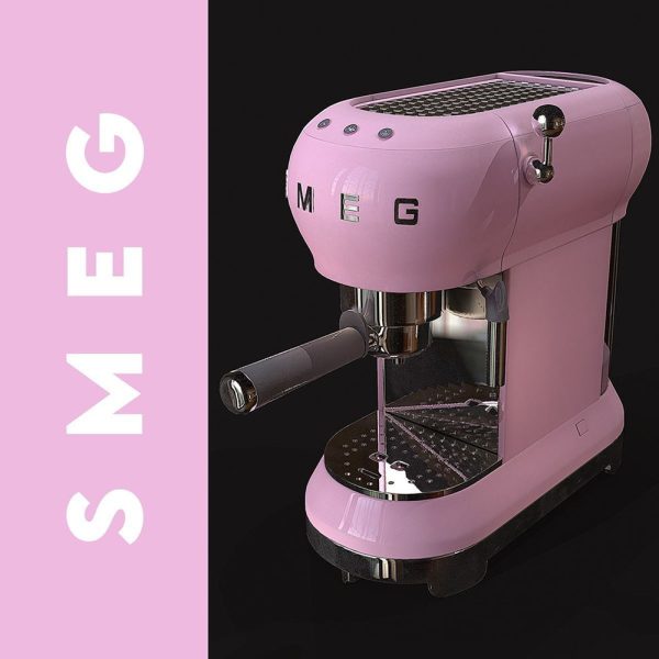 Máy Pha Cà Phê Smeg ECF01PKEU Pink