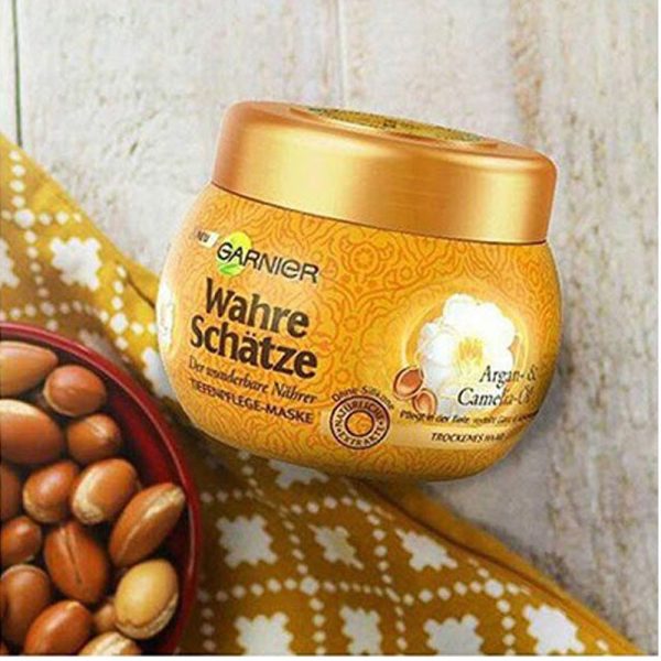 Dầu Ủ Tóc Garnier Wahre Schatze Haarkur Argan And Camelia Oil 300ml