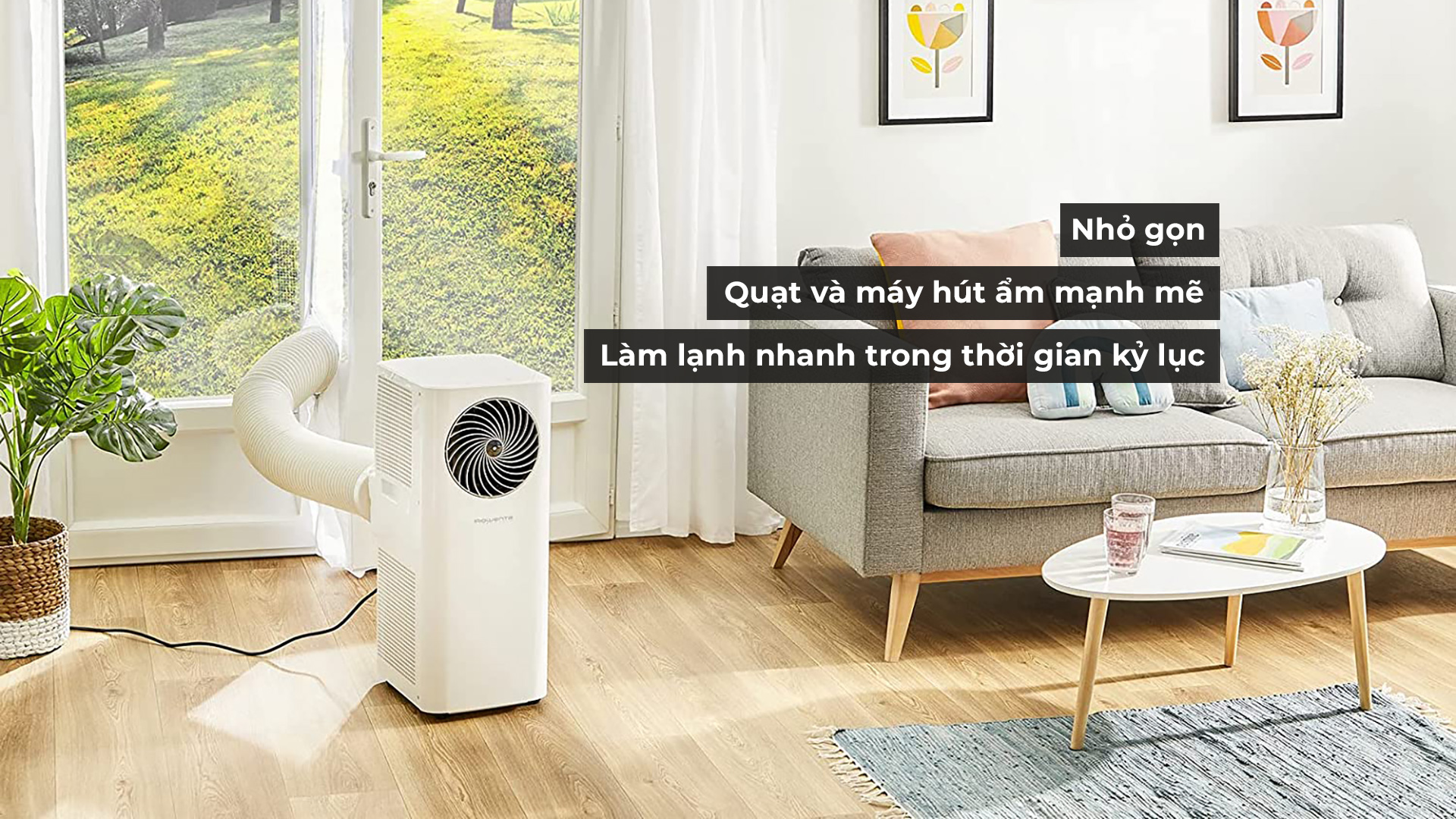 Công suất của máy lạnh di động Rowenta AU5010 Turbo CooL lên đến 2300W