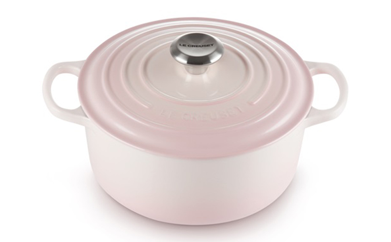 Nồi Gang LeCreuset Bräter rund Evo 24cm Shell Pink