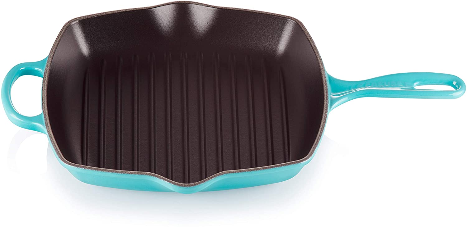 Chảo Nướng Vuông LeCreuset Quadratisch 26cm - Karibik Blau