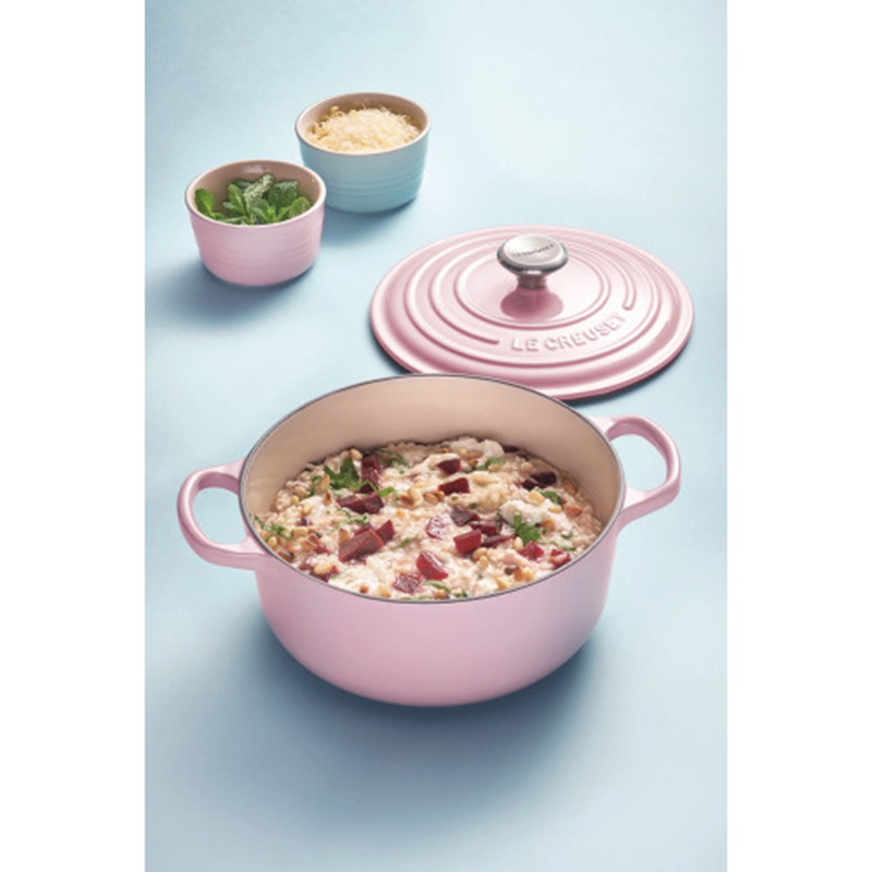 Nồi Gang LeCreuset Bräter Rund Evo 20cm Muschelrosa