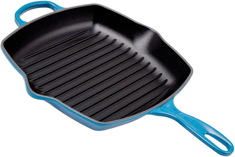 Chảo Nướng Vuông LeCreuset Grillpfanne Quadratisch 26cm Blue Marseille