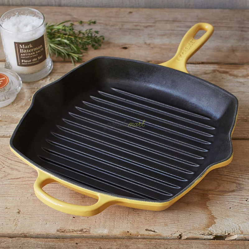 Chảo Nướng Vuông LeCreuset Grillpfanne Quadratisch 26cm Gelb