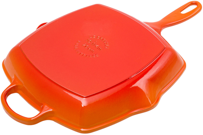 Chảo Nướng Vuông LeCreuset Grillpfanne Quadratisch 26cm Orange