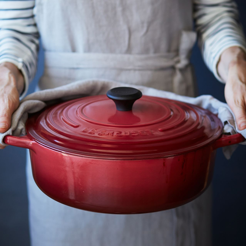 Nồi Gang LeCreuset Bräter Rund Evo 26cm Kirsche