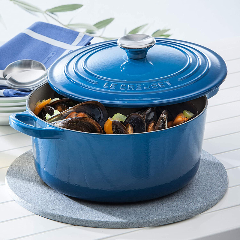 Nồi Gang LeCreuset Bräter Rund Evo 24cm Blue Marseille