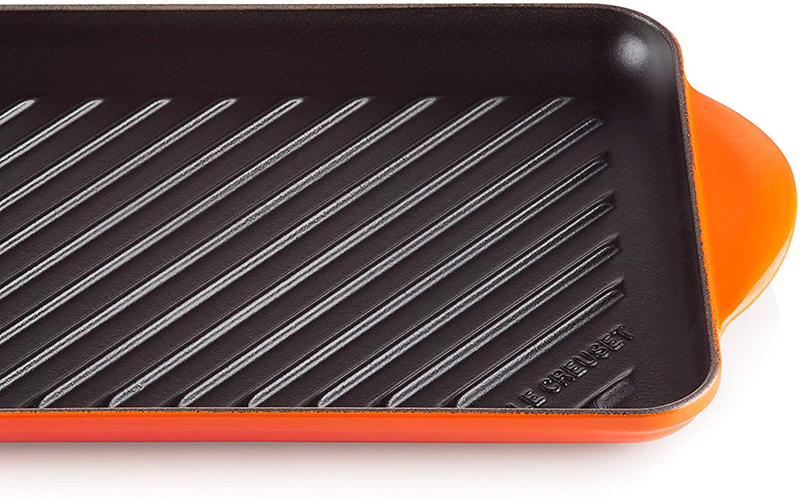 Chảo Nướng Chữ Nhật LeCreuset Grillpfanne Rechteckig Trad. 32x22cm Orange