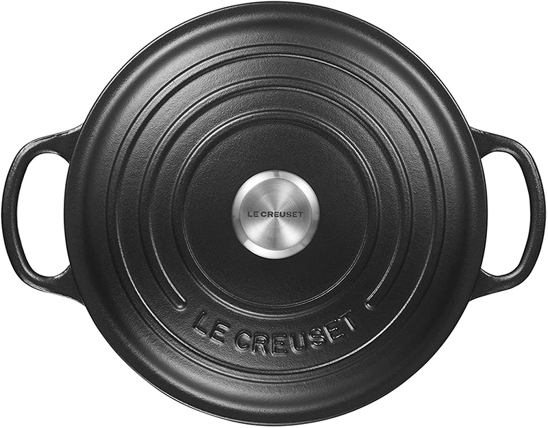 Nồi Gang LeCreuset Bräter Rund Evo 22cm Schwarz Matt