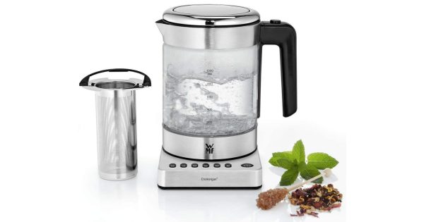 Ấm Đun Siêu Tốc WMF 7211003374 KÜCHENminis Vario Glass Kettle 1L - Nhập khẩu Đức & EU