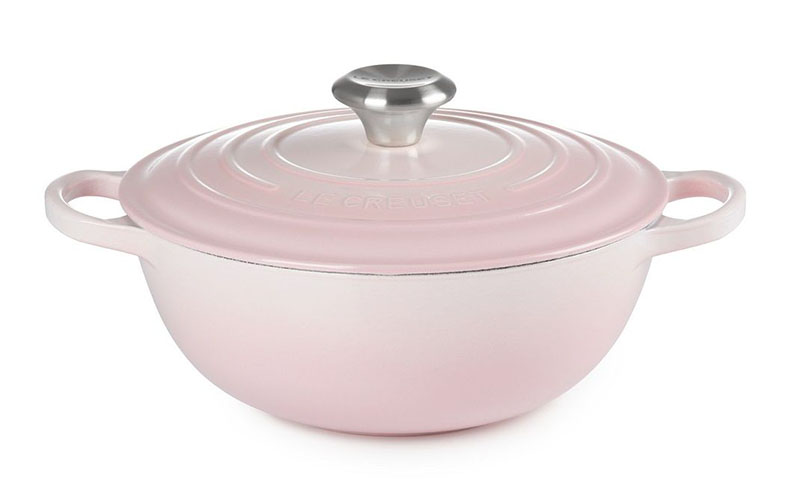 Nắp Nồi Gang LeCreuset La Marmite 24cm Shell Pink