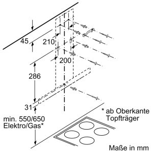 Máy Hút Mùi Treo Tường Bosch DWB67IM50 Serie 4 Thép Không Gỉ