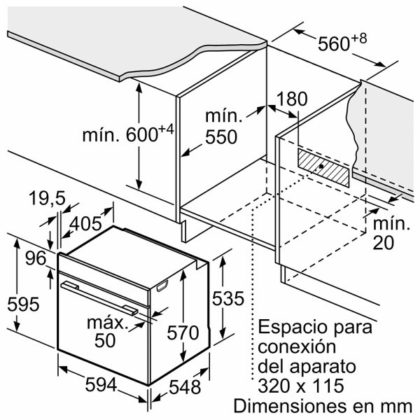 Lò Nướng Âm Tủ Bosch HBA512BR0 Serie 4