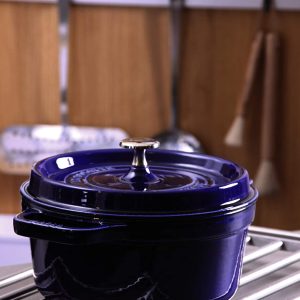 Nồi Gang Staub Round Cocotte Blue 20cm 40510-264-0