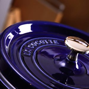 Nồi Gang Staub Round Cocotte Blue 20cm 40510-264-0