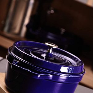 Nồi Gang Staub Round Cocotte Blue 20cm 40510-264-0