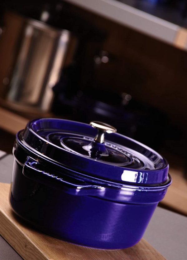 Nồi Gang Staub Round Cocotte Blue 20cm 40510-264-0