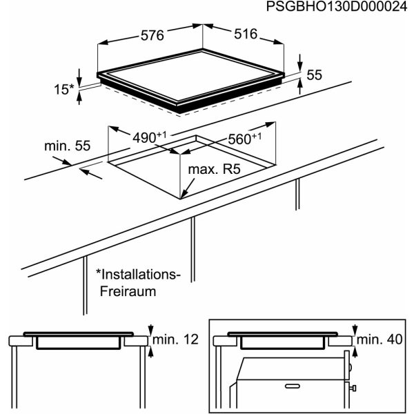 Bếp Từ 4 Vùng Nấu AEG HK6542H1XB