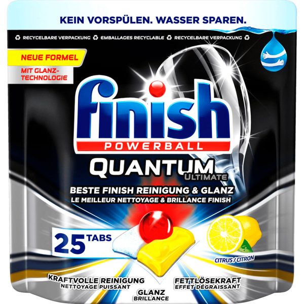 Viên Rửa Bát Finish Quantum Túi 25 Viên