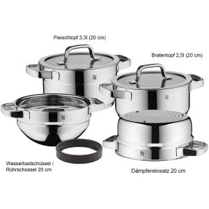 Bộ Nồi Xửng Wmf Compact Cuisine Pot 20cm - 4 Món