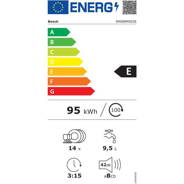 Máy Rửa Chén Bát Bosch SMI68MS02E Series 6 Âm Tủ