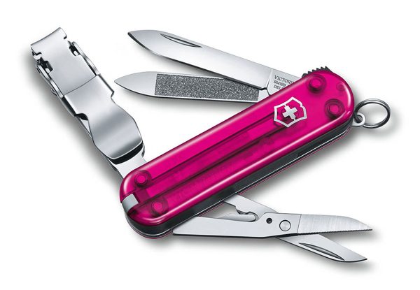 Dụng Cụ Đa Năng Victorinox Nail Clip 580 Pink Transp 0.6463.T5