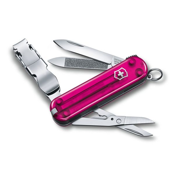 Dụng Cụ Đa Năng Victorinox Nail Clip 580 Pink Transp 0.6463.T5