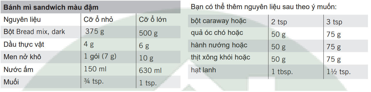 Cách sử dụng máy làm bánh mì Unold chương trình 2