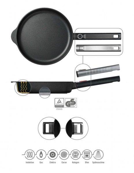 Chảo Woll 1520PLCIB Diamond XR Logic Fry Pans 20cm-1