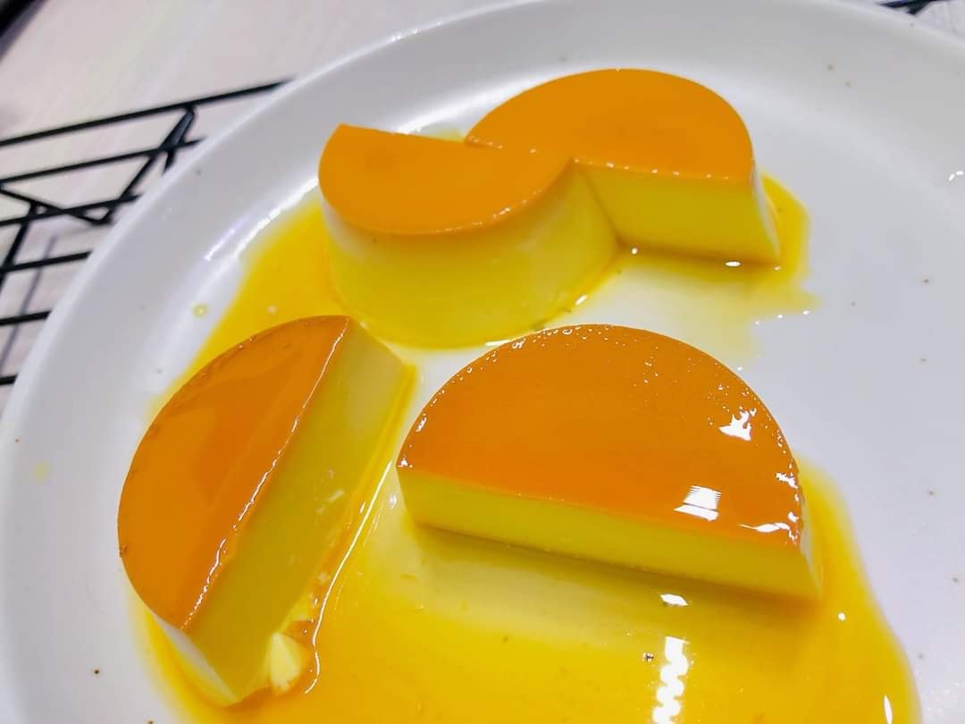 Làm bánh flan bằng nồi chiên không dầu