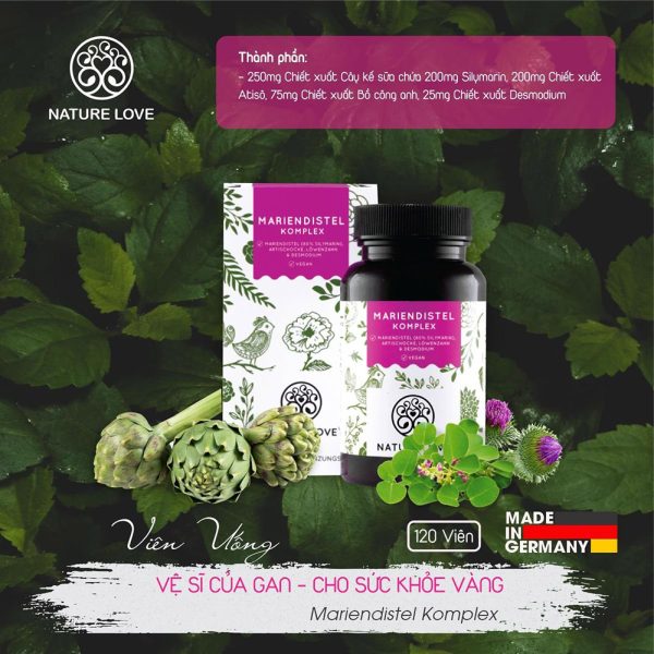 Viên Nang Uống Thải Độc Gan Nature Love Mariendistel Komplex 120 Viên-2