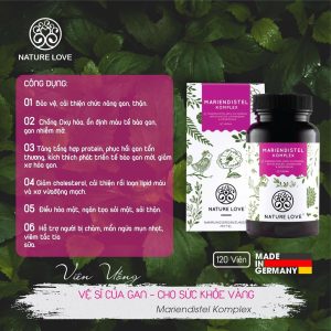 Viên Nang Uống Thải Độc Gan Nature Love Mariendistel Komplex 120 Viên