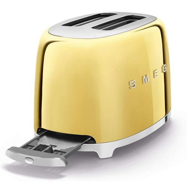 Máy Nướng Bánh Mì Smeg TSF01GOEU Gold Glossy