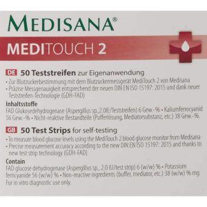 Que Thử Đường Huyết Medisana 79038 MediTouch 2 - Hộp 50 Que Test