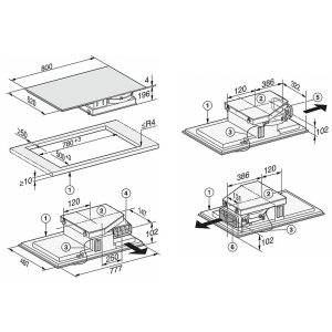 Bếp Từ Kết Hợp Hút Mùi Miele KMDA 7634 FL