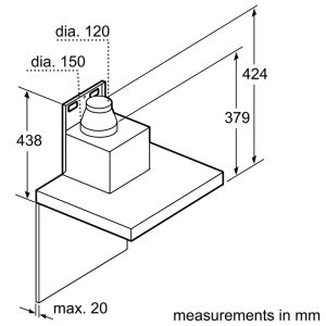 Máy Hút Mùi Treo Tường Bosch DWB98JQ50B Series 6