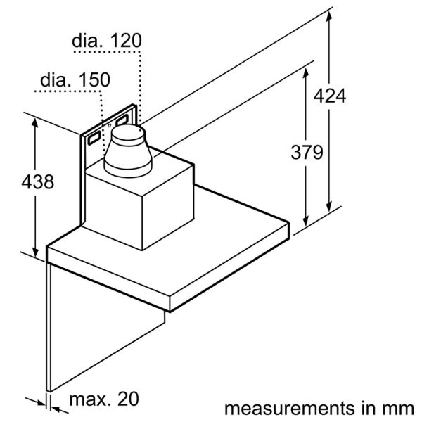 Máy Hút Mùi Treo Tường Bosch DWB98JQ50B Series 6