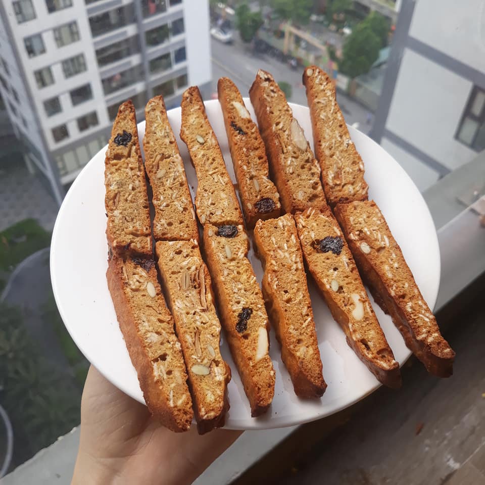 Cách làm bánh biscotti healthy