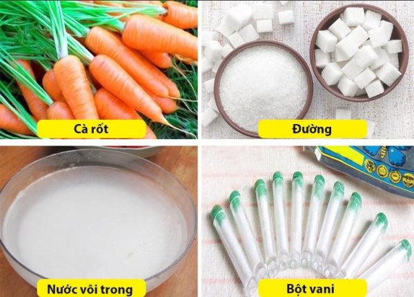 nguyên liệu làm mứt cà rốt